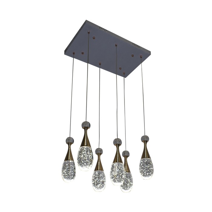 Светильник "Флакон" 6x6Вт LED золото 50x30x120см