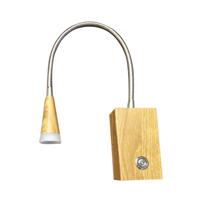 Бра "Лайт" 1x3Вт LED 4000К сосна 6x3x46см