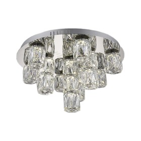 

Люстра "Аква-кристалл" 15x5Вт LED хром 48x48x26см
