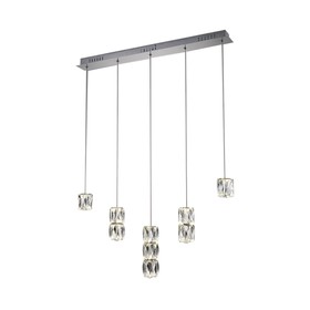 

Светильник "Аква-кристалл" 9x5Вт LED хром 80x7x150см