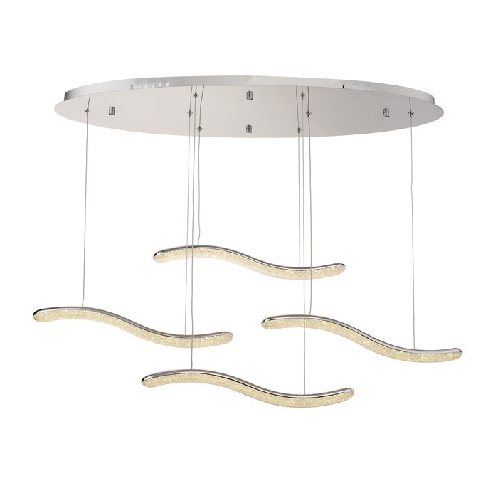 Светильник "Диомит" 4x12Вт LED хром 90x28x150см