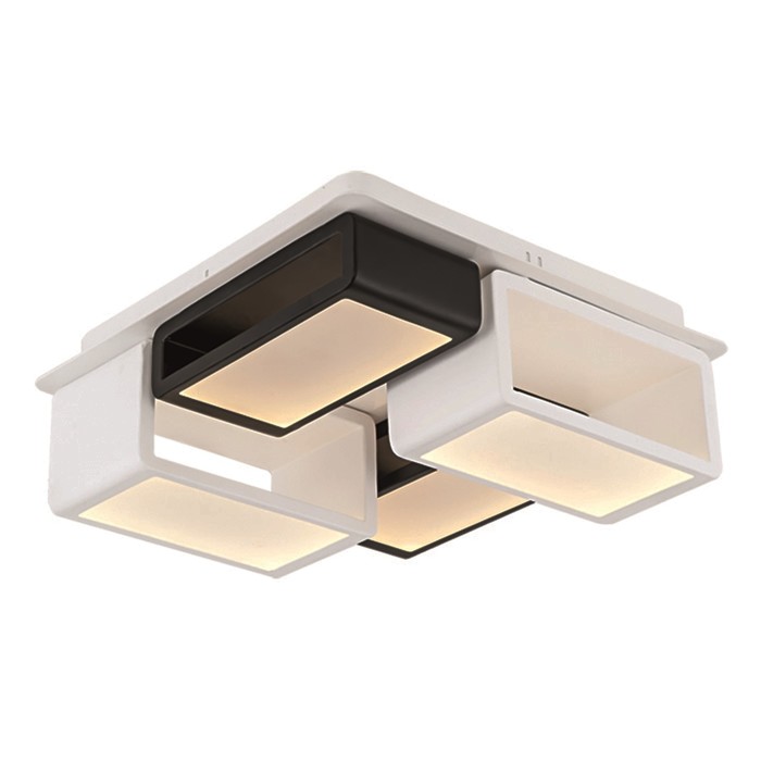 Светильник "Ахенк" 4x15Вт LED черный, белый 33x33x12см