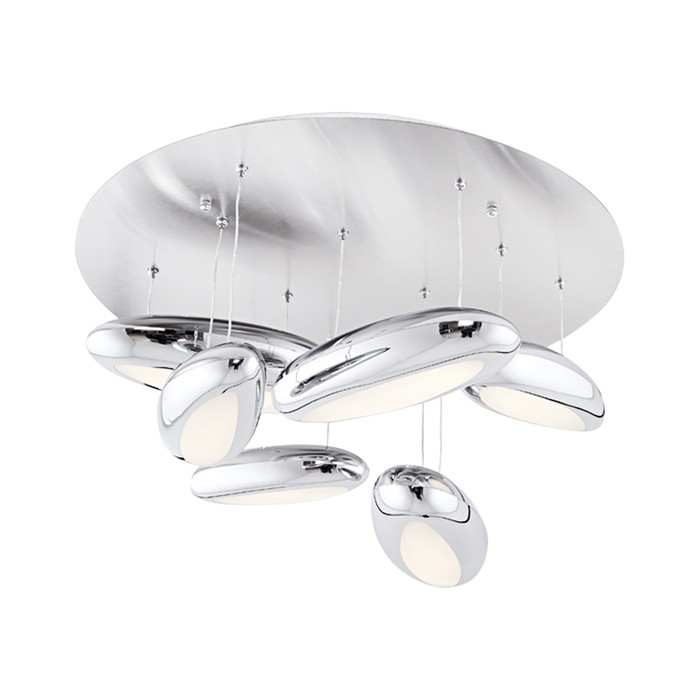 Светильник "Эго" 6x8Вт LED хром 80x80x35см