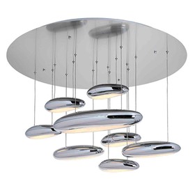 

Светильник "Эго" 8x6,5Вт LED хром 85x85x50см