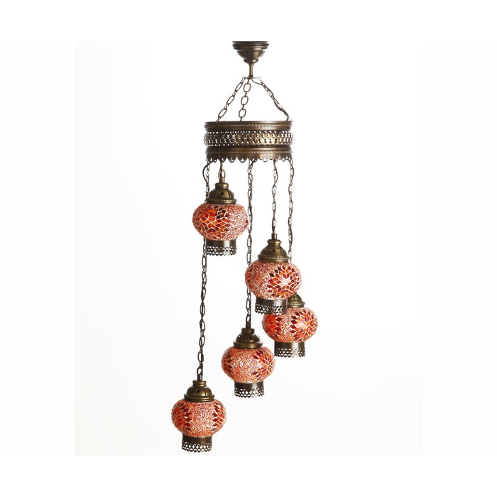 Светильник "Марокко" 5x40Вт E14 бронза 20x20x100см