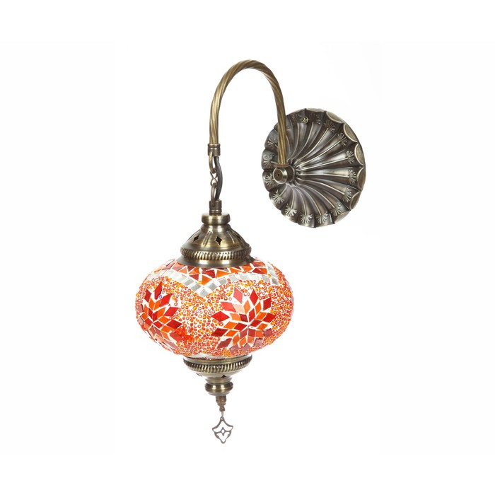 Бра "Марокко" 1x40Вт E14 оранжевый 15x25x38см
