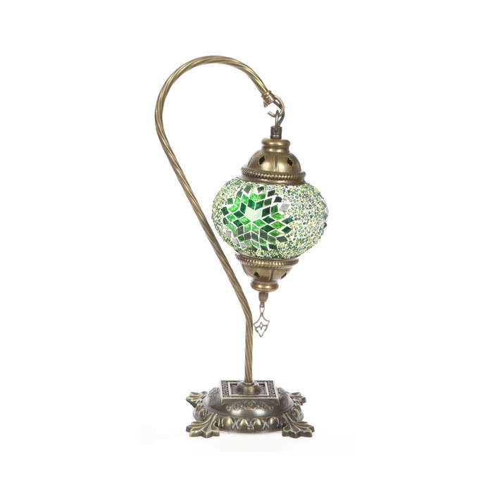 Настольная лампа "Марокко" 1x40Вт E14 зеленый 12x12x40см
