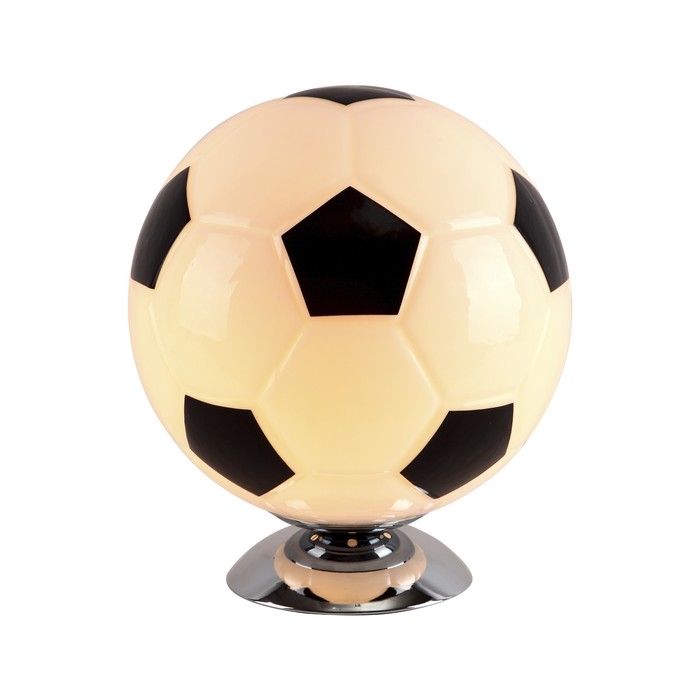 Настольная лампа "Мяч" 40Вт E27 черный, белый 25x25x30см