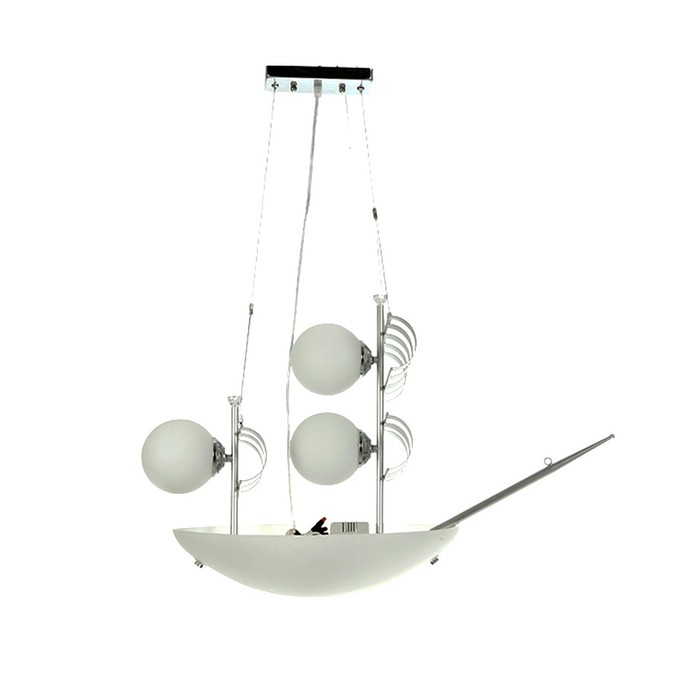 Люстра "Яхта" 5x40Вт E27 белый 57x30x120см