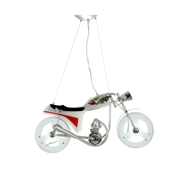 Люстра "Харлей" 2x22Вт G10 хром, белый 63x50x120см