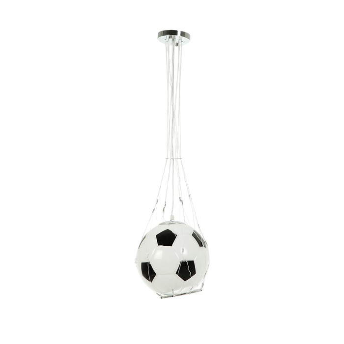 Люстра "Мяч" 1x40Вт E27 черный, белый 25x25x120см