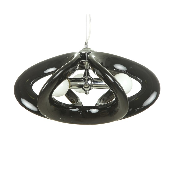 Светильник "Узел" 3x15Вт E27 черный 55x55x120см