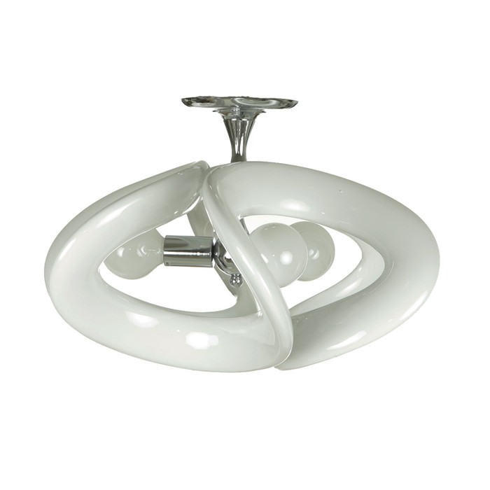 Люстра "Узел" 3x15Вт E27 белый 55x55x44см