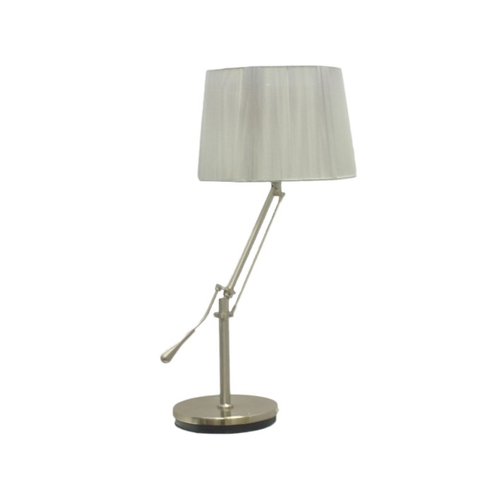Настольная лампа "Альфаси" 1x40Вт E27 никель 60x60x60см