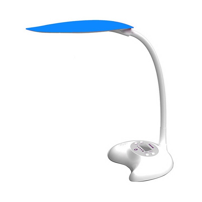 Настольная лампа "Касторья" 1x3,6Вт LED голубой 30x17x32см