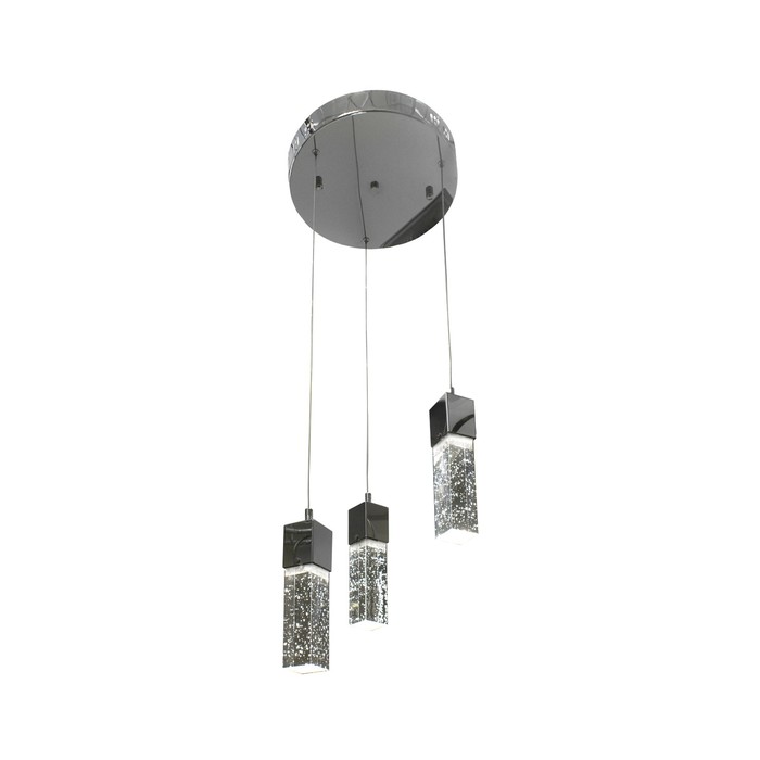 Светильник "Аква" 3x5Вт LED хром 40x40x130см