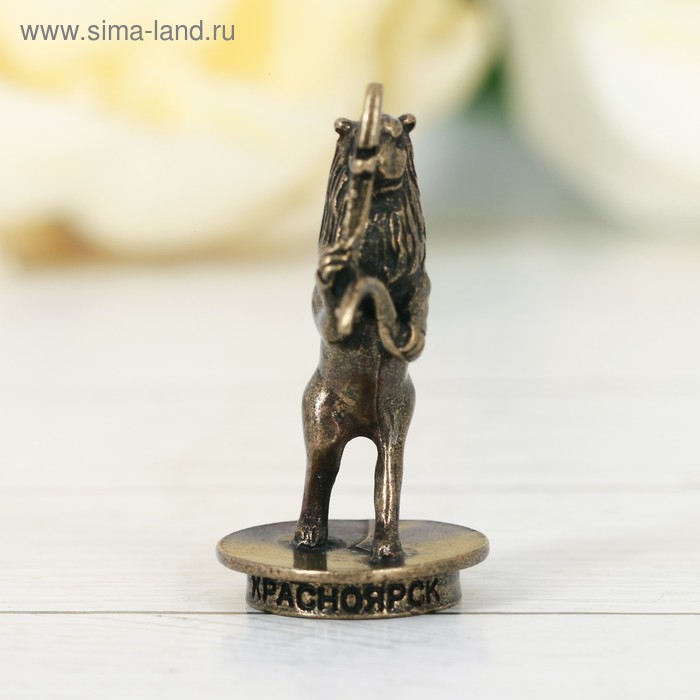 фото Фигурка сувенирная «красноярск. лев», металл семейные традиции