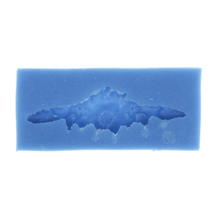 Молд силикон для полимерной глины "Цветочная композиция 2" малая 5,5х2 см