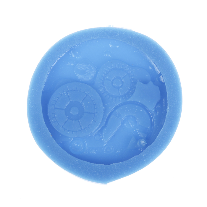 Молд силикон для полимерной глины "Часовой механизм" d=3,5 см