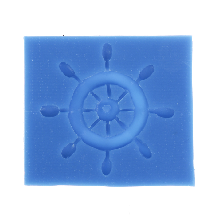 Молд силикон для полимерной глины "Штурвал пирата" 6х6 см