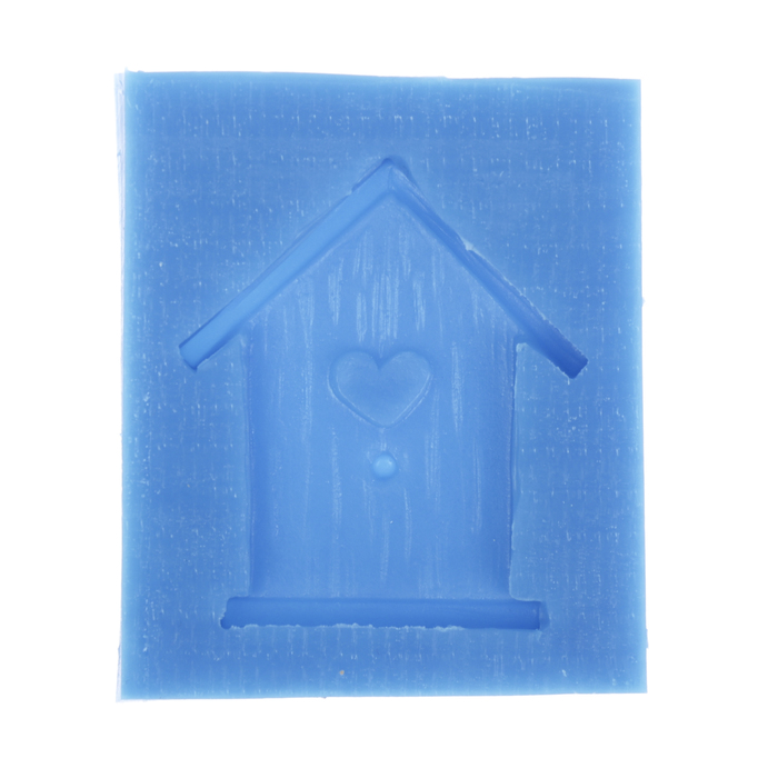 Молд силикон для полимерной глины "Скворечник с сердцем" 4х4 см