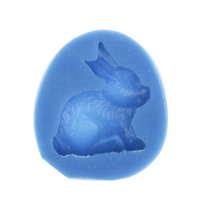 Молд силикон для полимерной глины "Кролик" левый  4х3,3 см