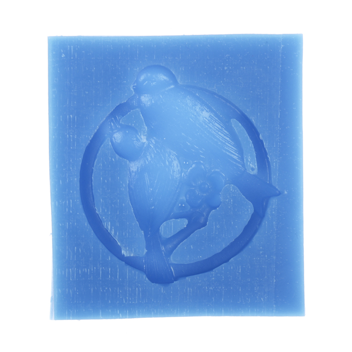 Молд силикон для полимерной глины "Две птицы на ветке"  3х3,5 см