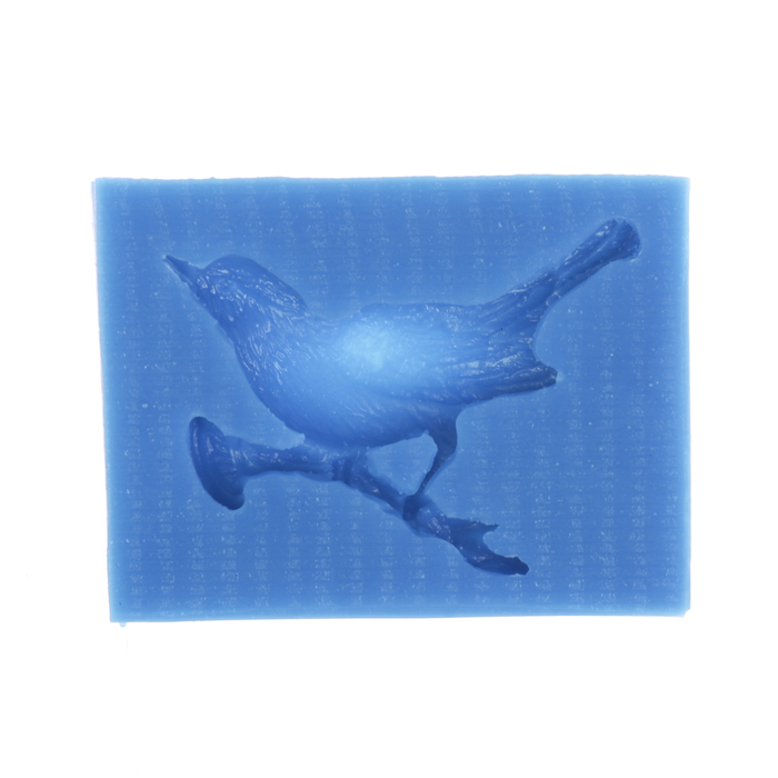 Молд силикон для полимерной глины "Птица на ветке" 5х5,5 см