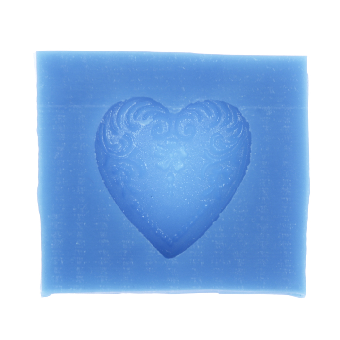 Молд силикон для полимерной глины "Ажурное сердце" малое 2,5х2,7 см