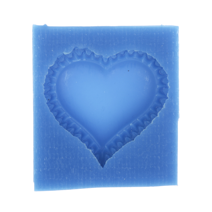 Молд силикон для полимерной глины "Болшое сердце" 4,5х4см