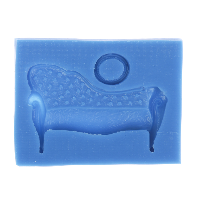 Молд силикон для полимерной глины "Софа и рамка" 5х8 см, 1,7х2 см