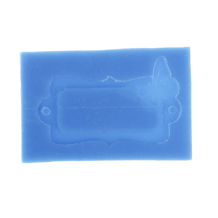 Молд силикон для полимерной глины "Рамка с бабочкой" 5,5х3,5 см