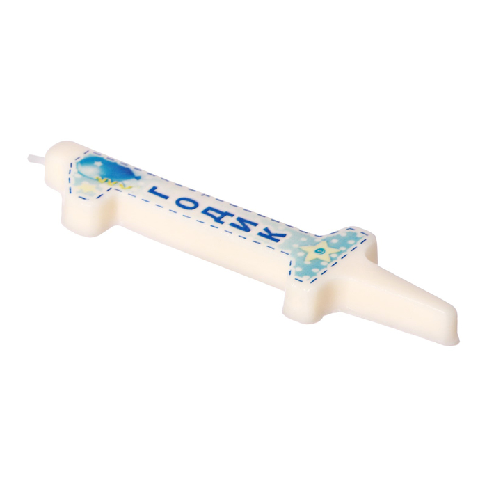 Свеча в торт цифра 1 "С Днем рождения"