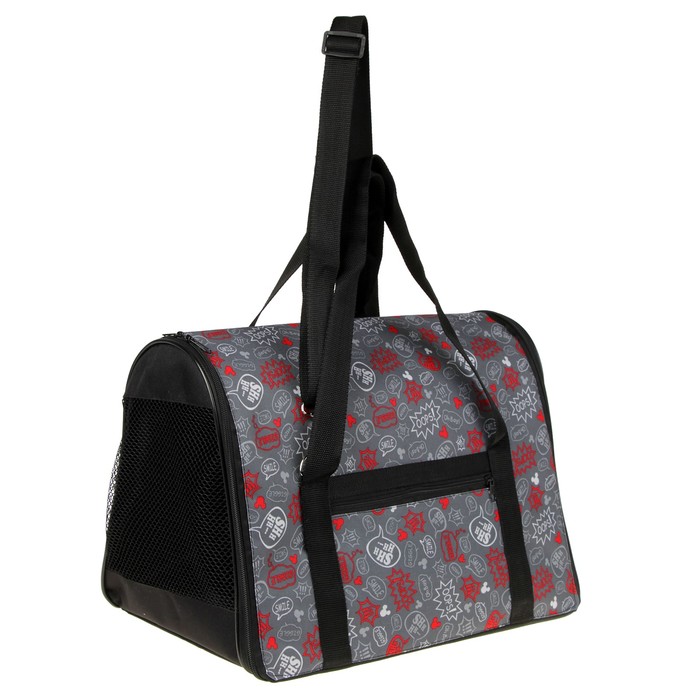 Сумка-переноска FLIP &quot;Принт&quot;, размер S, 39 х 23 х 27 см микс цветов