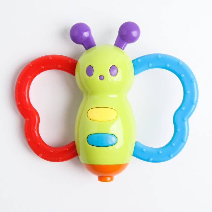 Погремушка «Бабочка», цвета МИКС