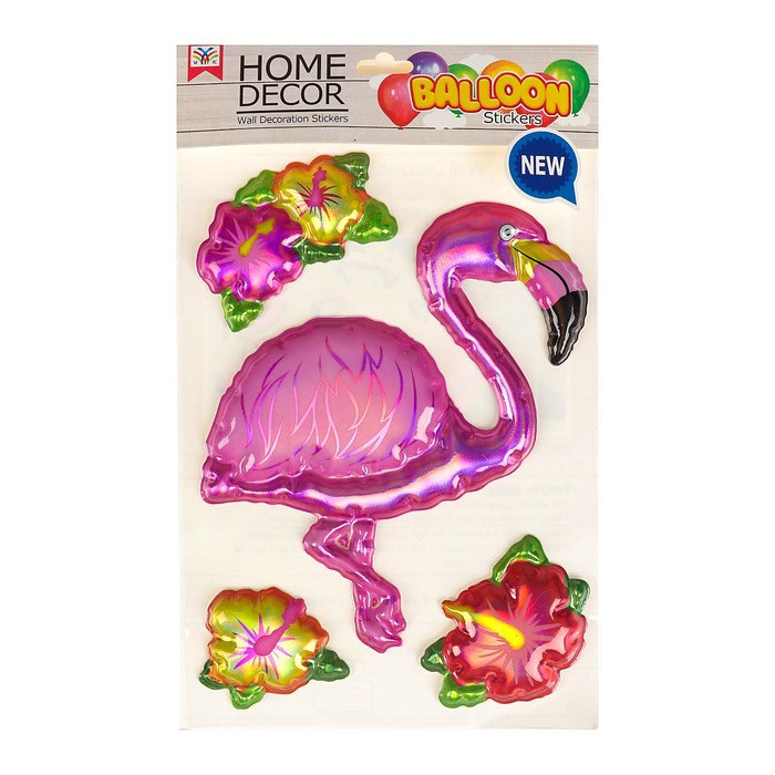 Наклейка пластик объёмная "Детские" МИКС 24х12 см