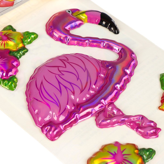 Наклейка пластик объёмная "Детские" МИКС 24х12 см