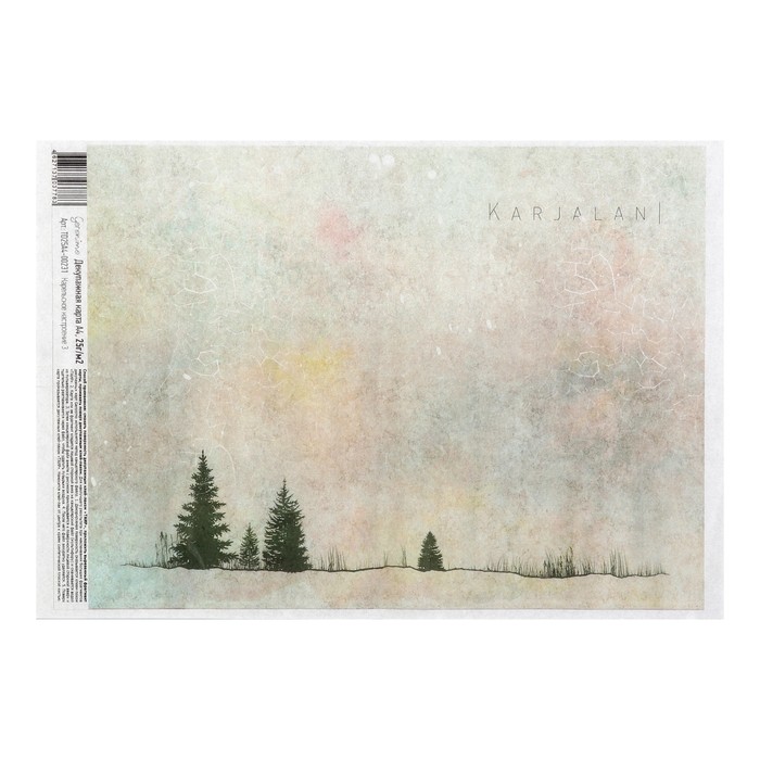 Декупажная карта Geronimo "Карельское настроение 3" формат А4 25г/м2