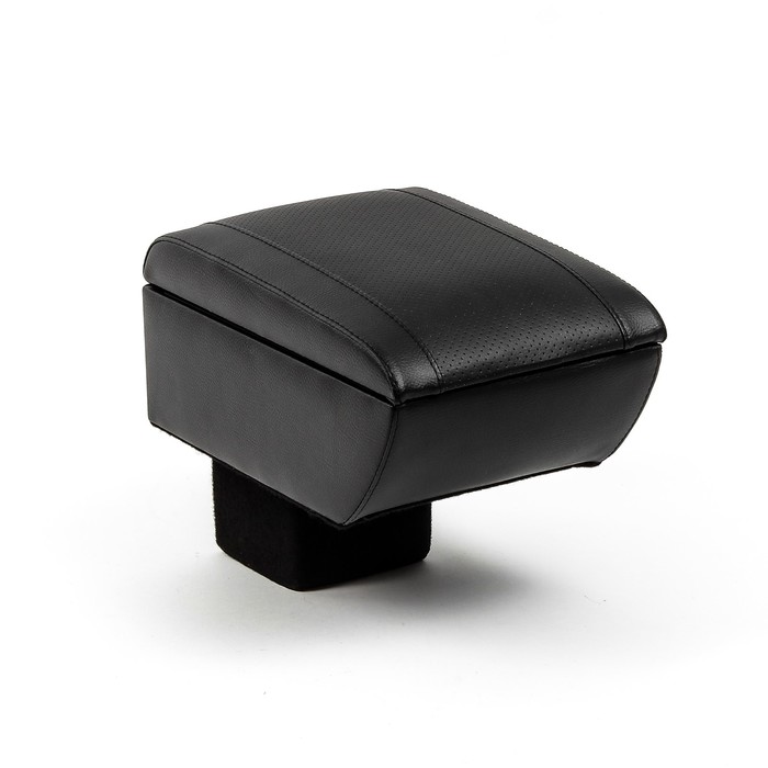 Подлокотник Chevrolet Niva, 2014-н.в., экокожа, с вставкой в подстаканник, черный