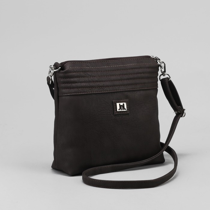 Сумка женская, отдел на молнии, наружный карман, цвет коричневый