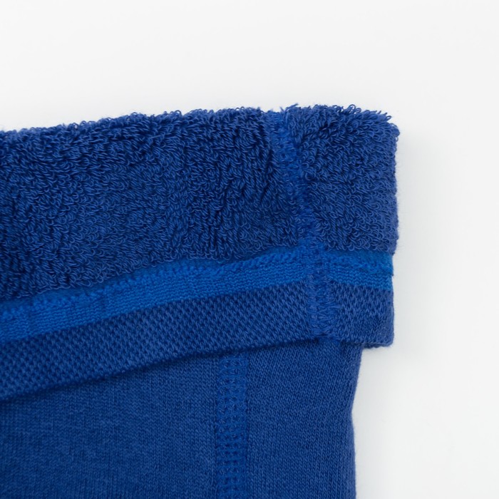 Колготки детские плюшевые С661(С) "Пират" цвет васильковый, рост 74-80