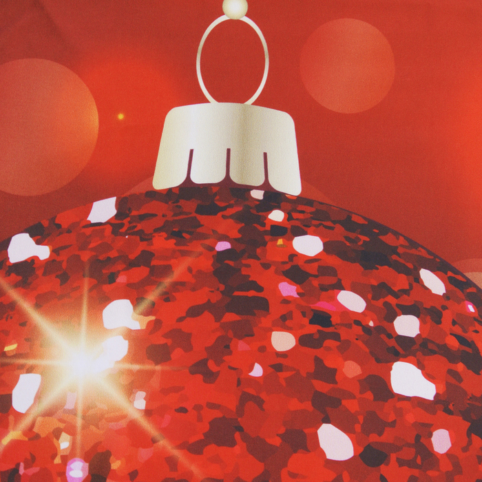 Фотошторы Красные шары 145х260 см 2 шт, габардин 160 гр/м, пэ 100%