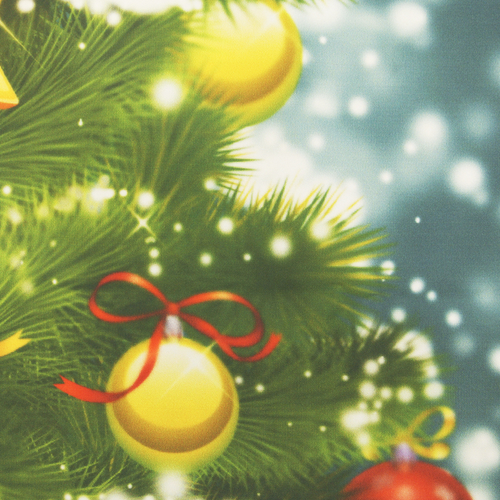 Фотошторы Новогодняя Елка 145х260 см 2 шт, габардин 160 гр/м, пэ 100%