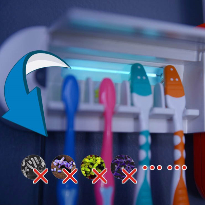 Система для хранения зубных щеток с УФ-стерилизатором Homsu