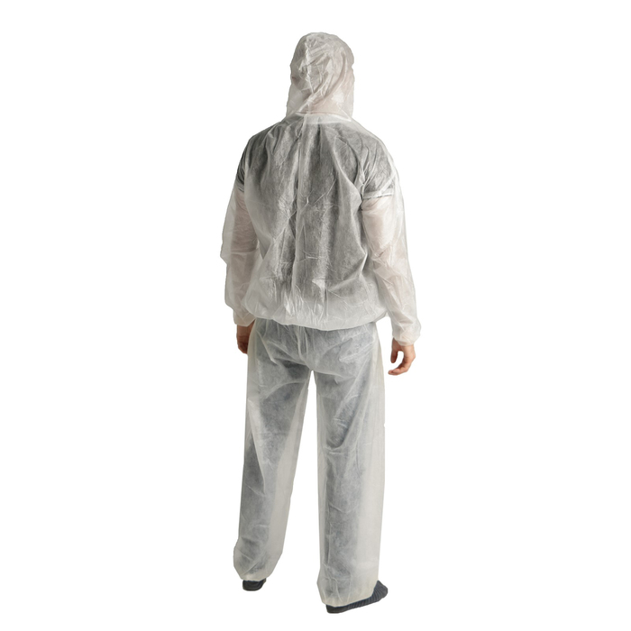 Костюм защитный, размер XL (50-52), с молнией, белый