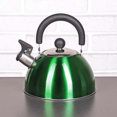 dark green kettle