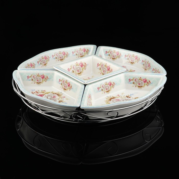 Менажница, 5 секций, 31×31×8 см