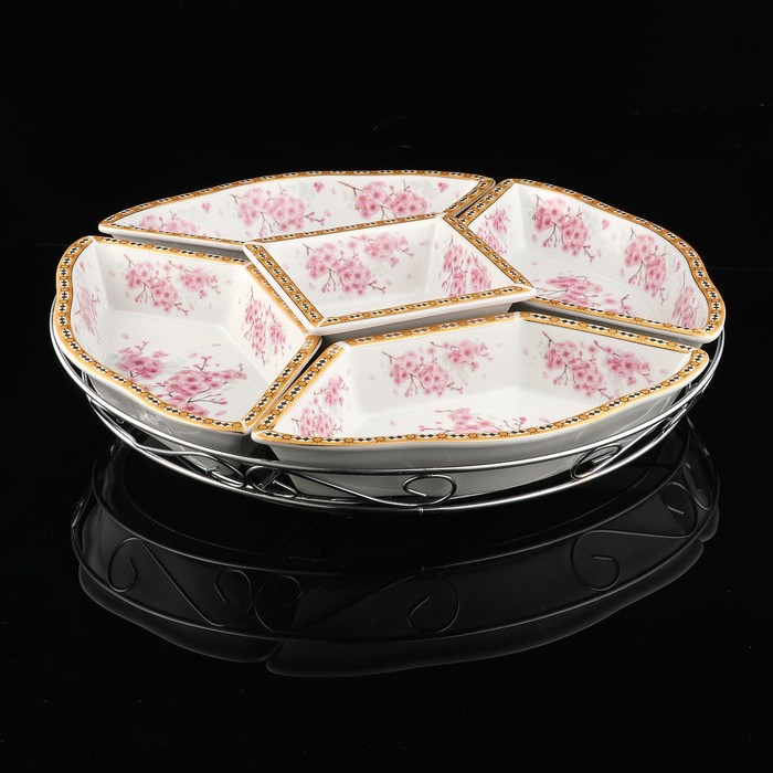 Менажница, 5 секций, 31×31×8 см