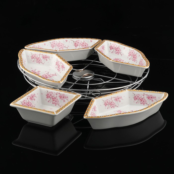 Менажница, 5 секций, 31×31×8 см