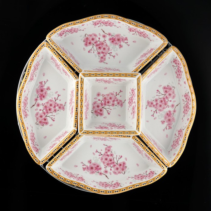 Менажница, 5 секций, 31×31×8 см